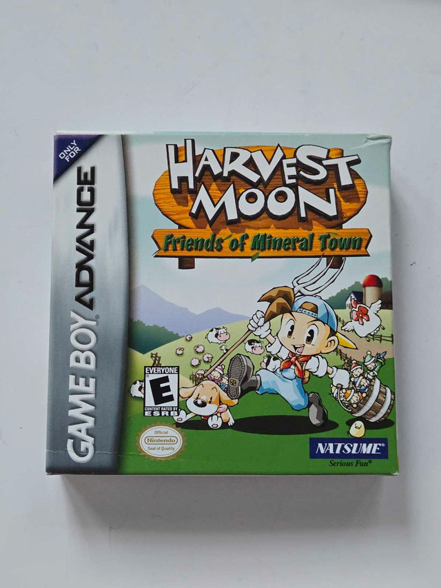 Harvest Moon Friends of Mineral Town GBA BOX & MANUAL ONLY