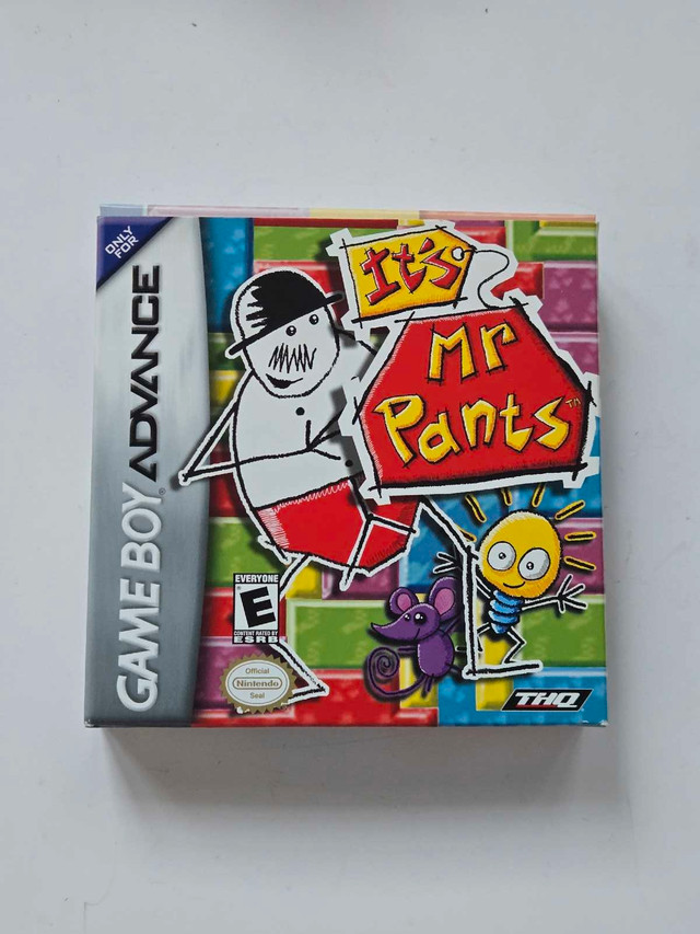 MINT It's Mr. Pants Gameboy Advance BOX & MANUAL ONLY