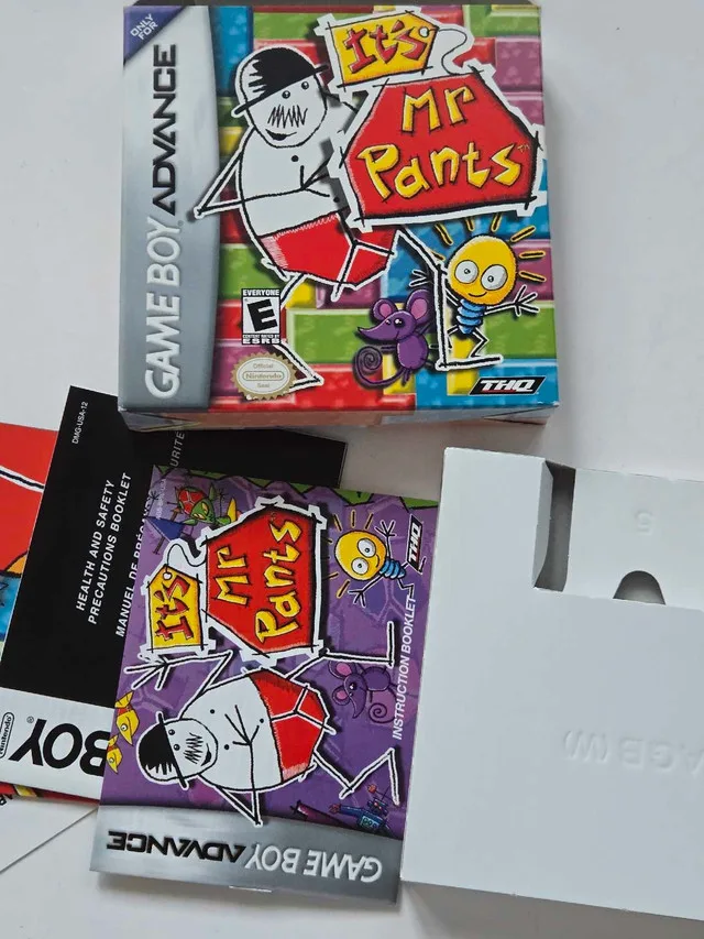 MINT It's Mr. Pants Gameboy Advance BOX & MANUAL ONLY image indicator(3)