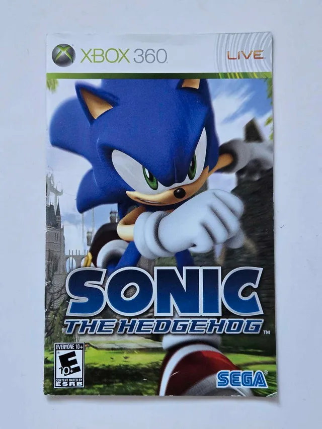 Sonic The Hedgehog Xbox 360 MANUAL ONLY thumbnail