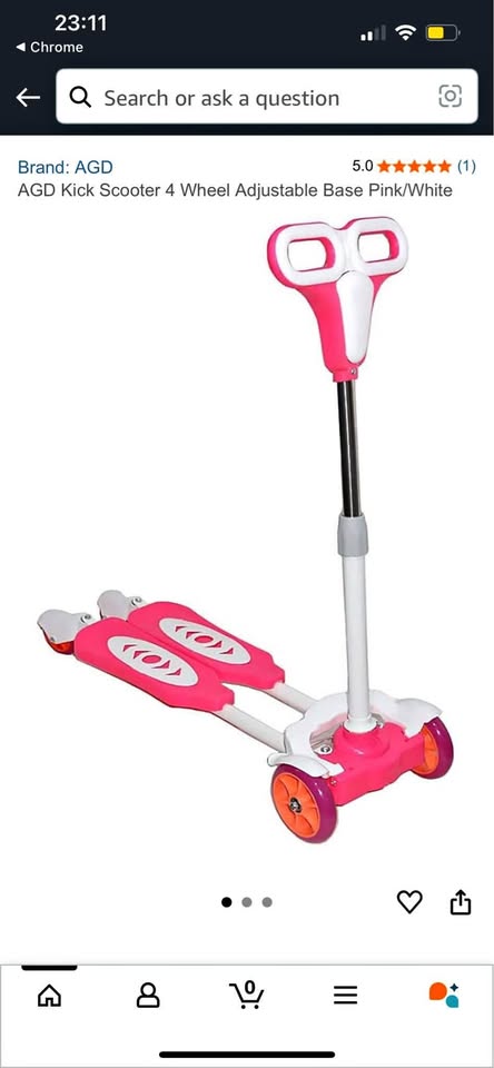 Kids 4 wheel scooter