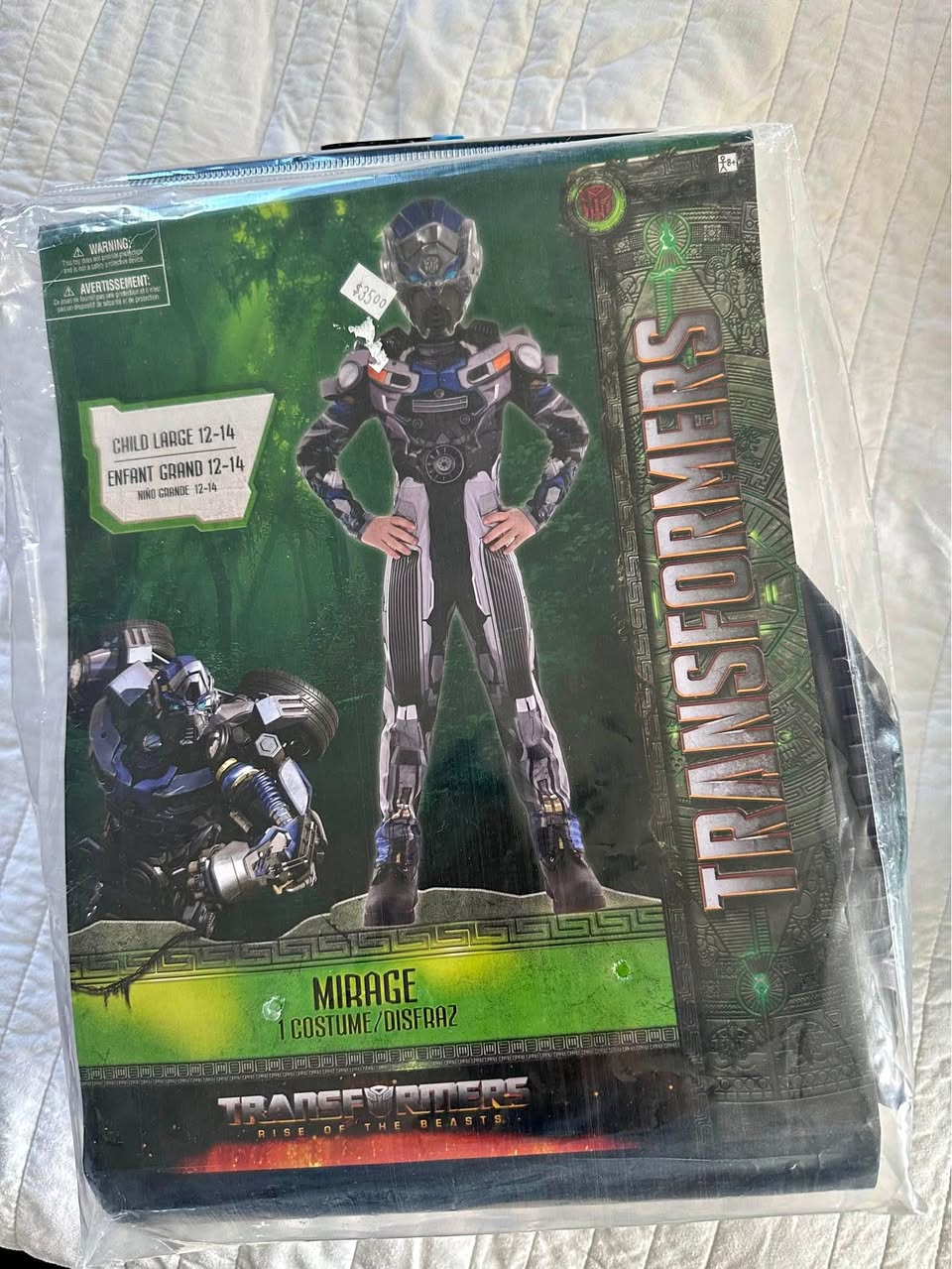 Transformer Mirage Costume Age 12-14