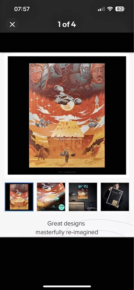 Limited Edition Displate - The Mandalorian Saga - 745/1500