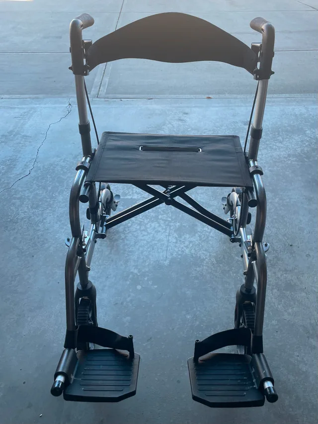 Adjustable- goes from Walker to Wheelchair and back again!