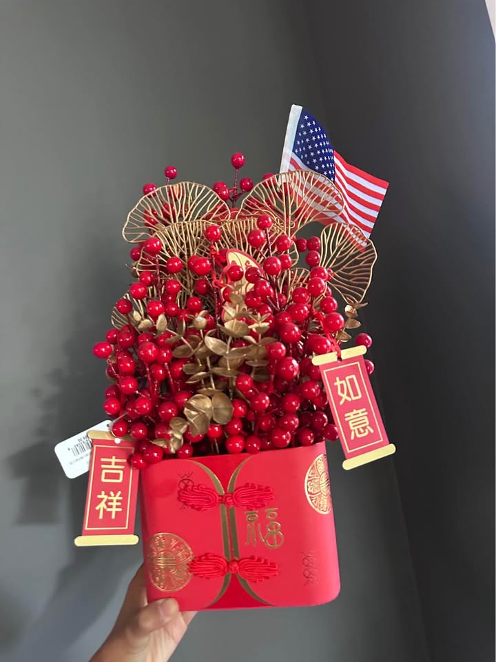 Macy's Lunar New Year Floral Ornament Centerpiece - photo 4