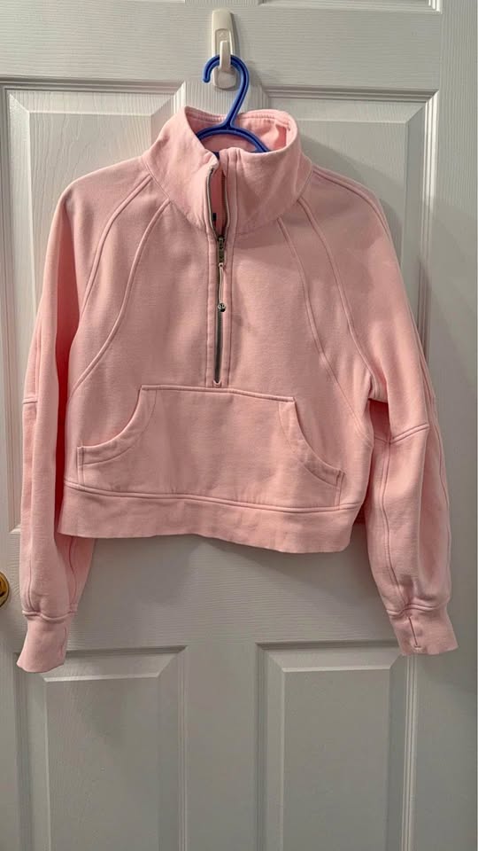 Scuba Funnel Neck Half zip crop