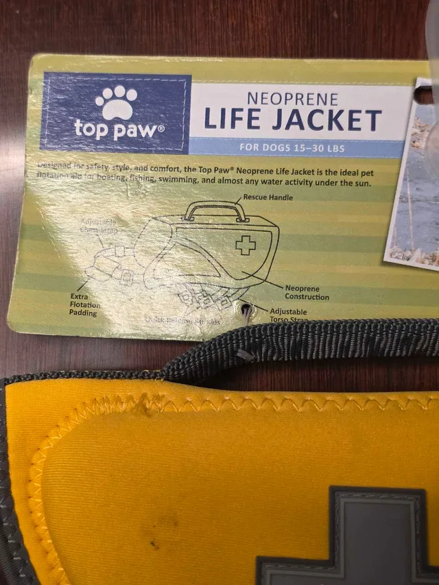 Top paw life jacket for dogs, fifteen to thirty pounds image indicator(2)