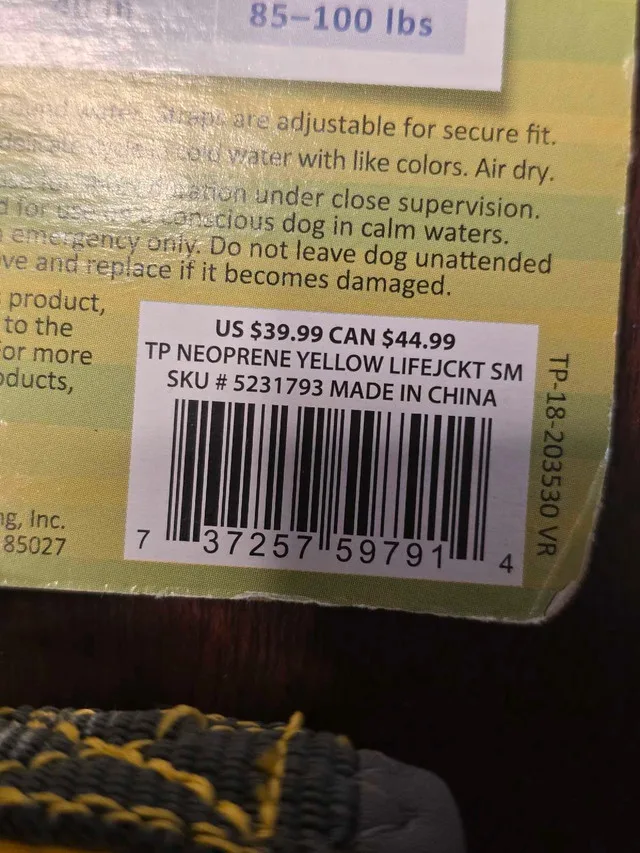 Top paw life jacket for dogs, fifteen to thirty pounds image indicator(4)