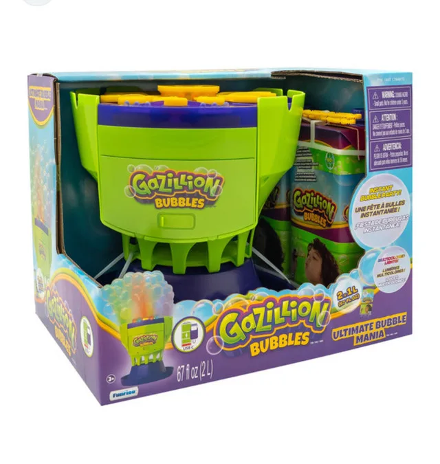 Brand New Ultimate Bubble Mania Gazillion Bubbles Machine thumbnail