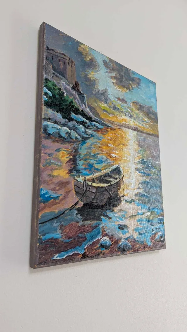 Impressionistic painting in acrylic medium image indicator(2)