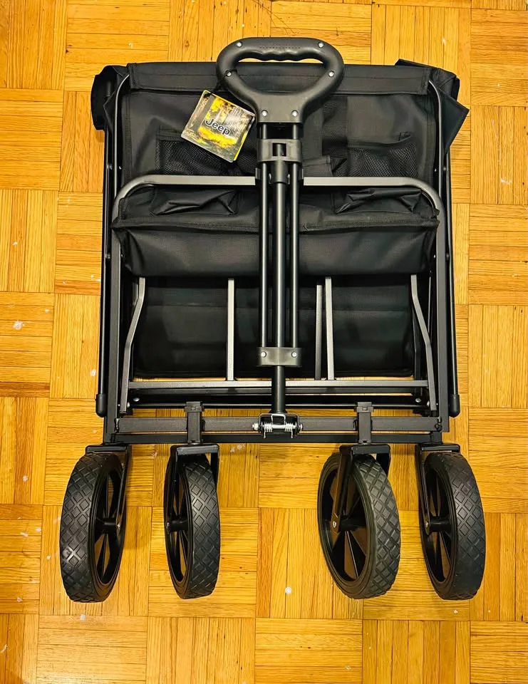 Jeep Foldable Utility Wagon – 300 lbs Capacity, only cash