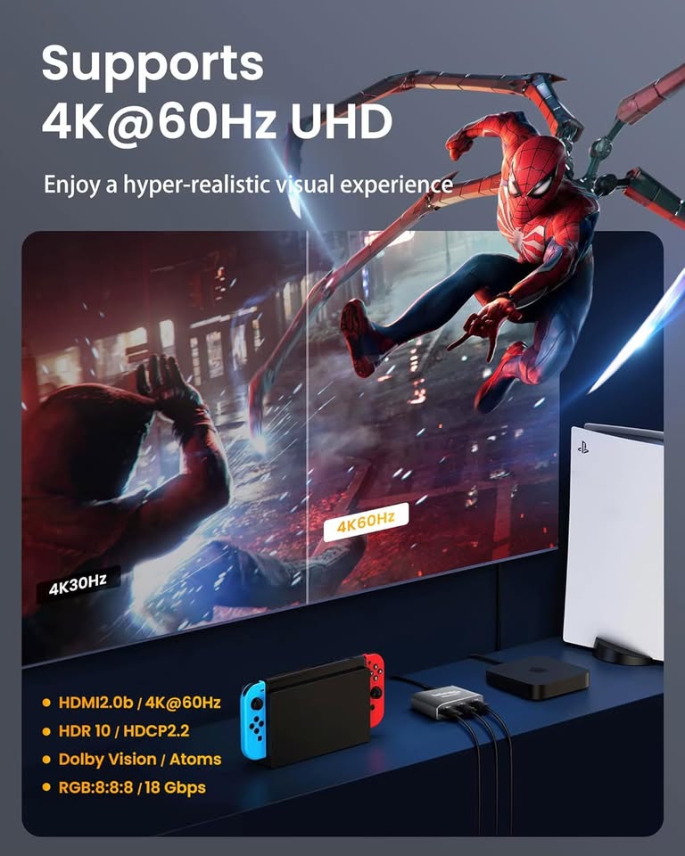 HDMI switch 3 in 1 out - photo 4