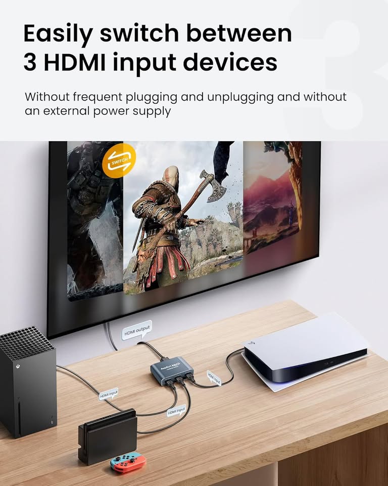 HDMI switch 3 in 1 out - photo 5
