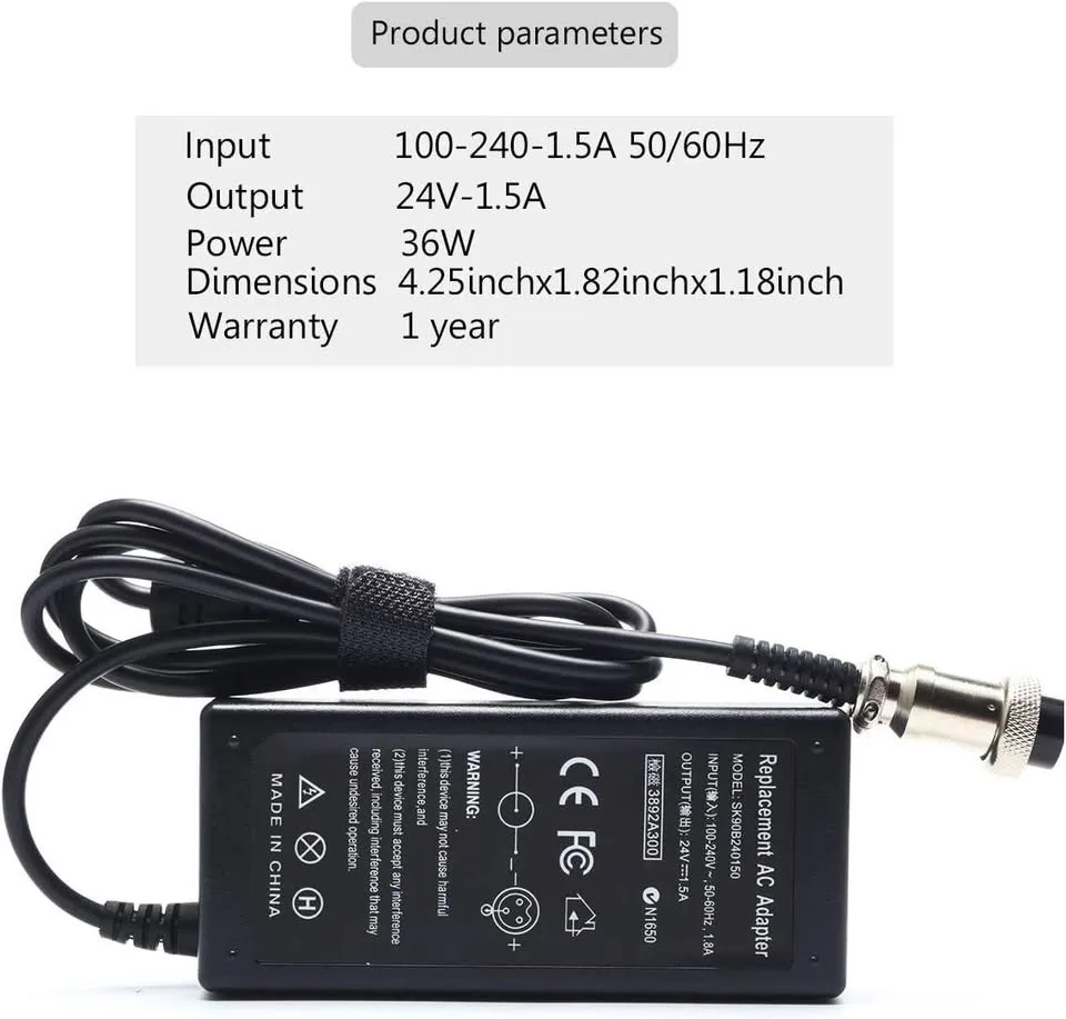 24V 36W Scooter battery charger image indicator(8)