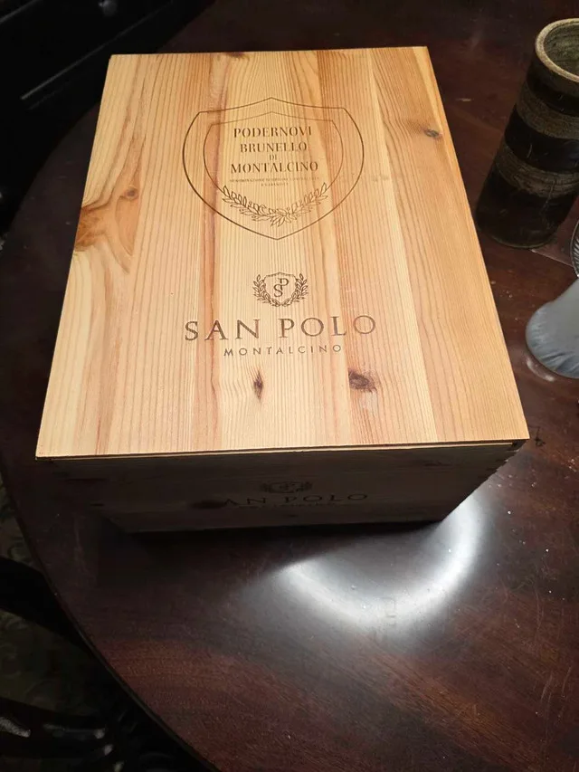 Box wooden collectible 14 x 10 x 7 Italian thumbnail