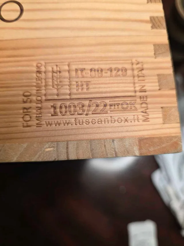 Box wooden collectible 14 x 10 x 7 Italian image indicator(5)