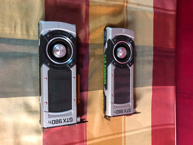 Two NVIDIA GeForce GTX 980 Ti Founders Edition's
