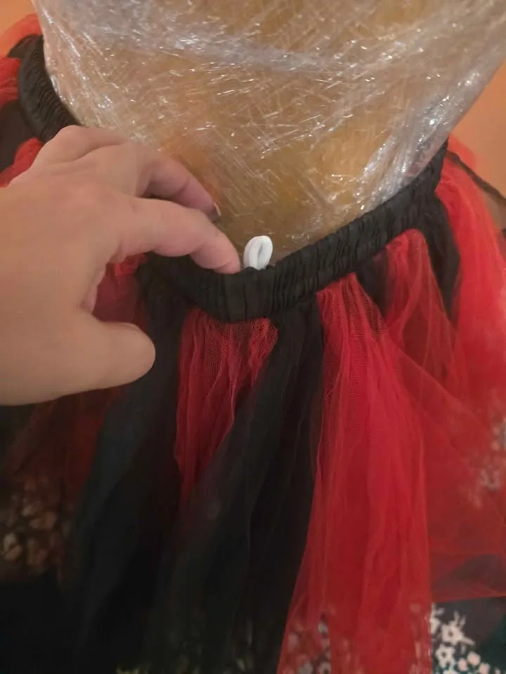 🎃 Halloween | Brand New Red & Black Tulle Tutu Skirt image indicator(3)