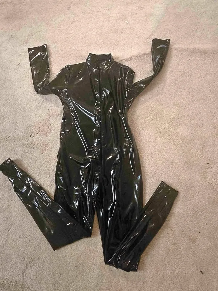 🖤 Halloween | Brand New Black Shiny Bodysuit – Size L - XL thumbnail