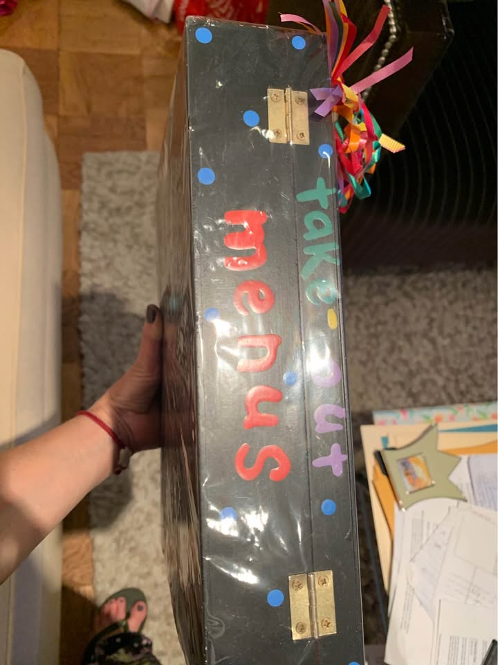 Hand painted Menu/Recipe Holder Box - photo 3