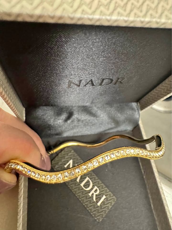 Nadri Gold with CZ Bangle Bracelet