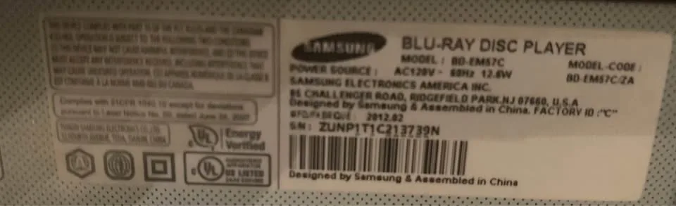 Samsung Blu Ray Player with Remote Contol image indicator(3)