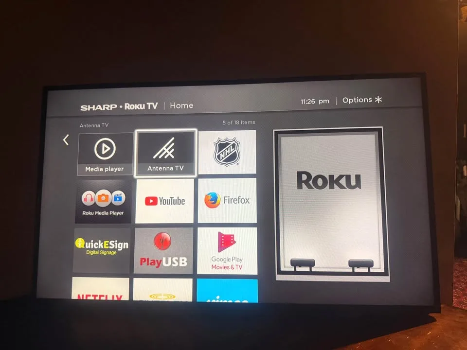 Sharp Roku Tv 43" image indicator(2)