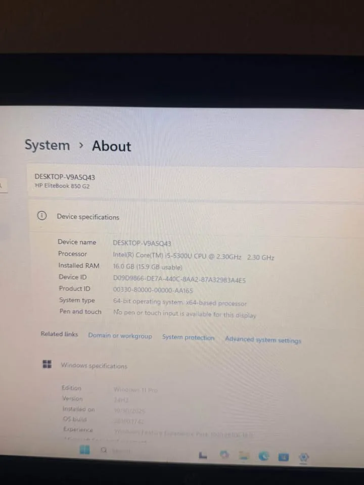 HP EliteBook 850 i5 image indicator(5)