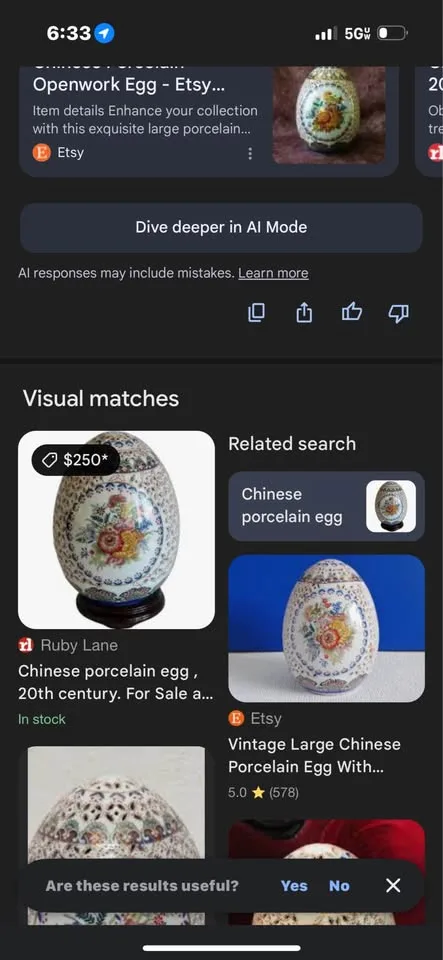 VTG Chinese Porcelain Openwork Egg image indicator(3)