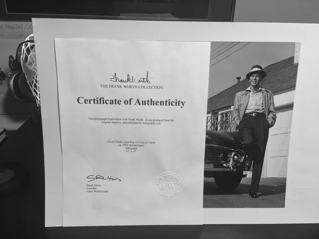 Frank Sinatra rare lithograph circa 1955 image indicator(2)