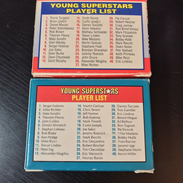 Score Young Superstars 1990/91 sets - photo 2