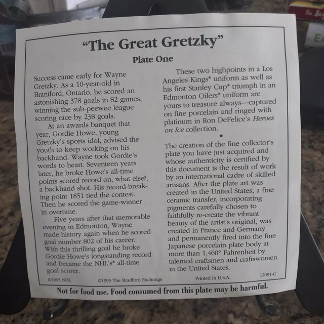 Heroes On Ice Plate Series (Wayne Gretzky) - photo 4
