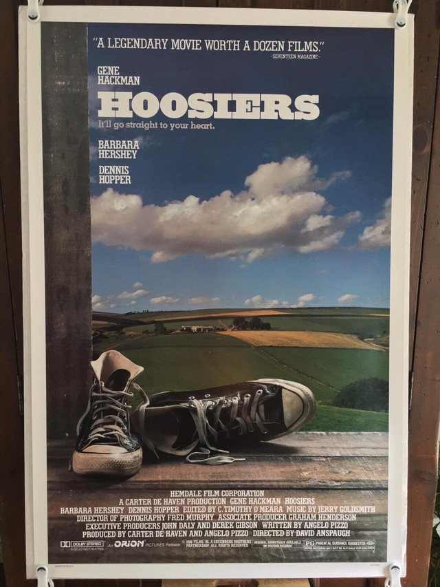 "Hoosiers" (1986) Original Movie Poster