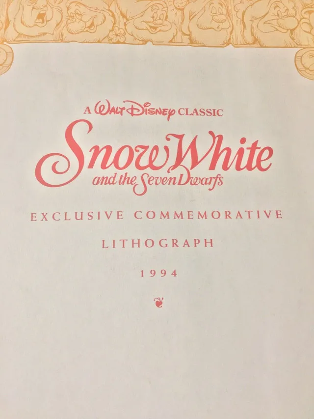 Snow White & The Seven Dwarfs Vintage Lithograph image indicator(2)