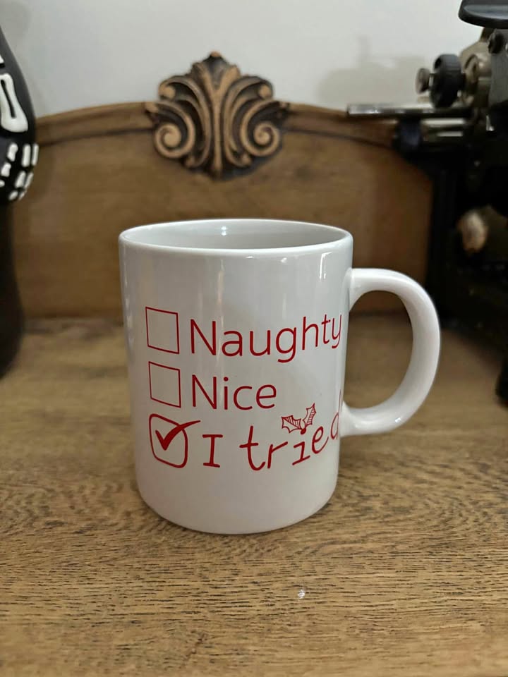 Christmas Naughty Nice I Tried Mug