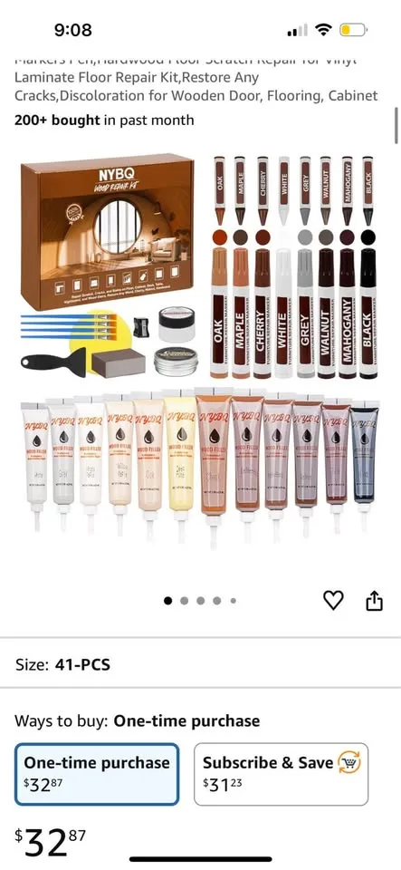 Almost new 41 piece wood repair kit image indicator(3)