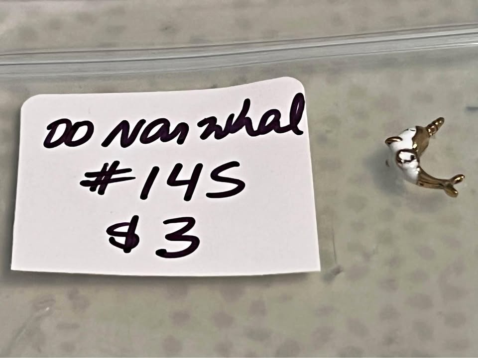 Origami Owl Charm Narwhal