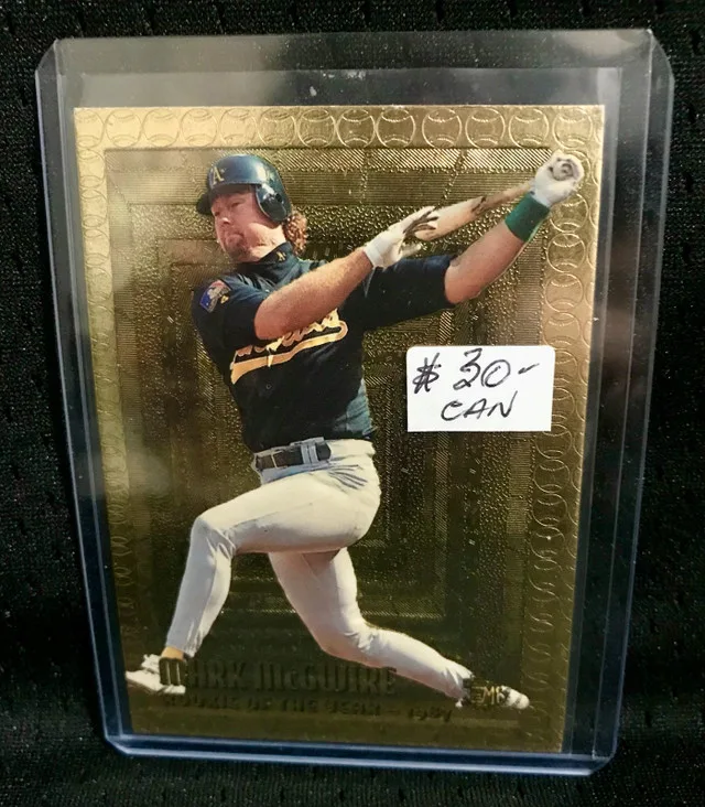 Mark McGwire Card Oakland Athletics MLB thumbnail