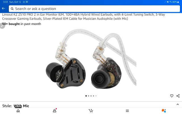 Linsoul KZ ZS10 PRO 2 in Ear Monitor IEM