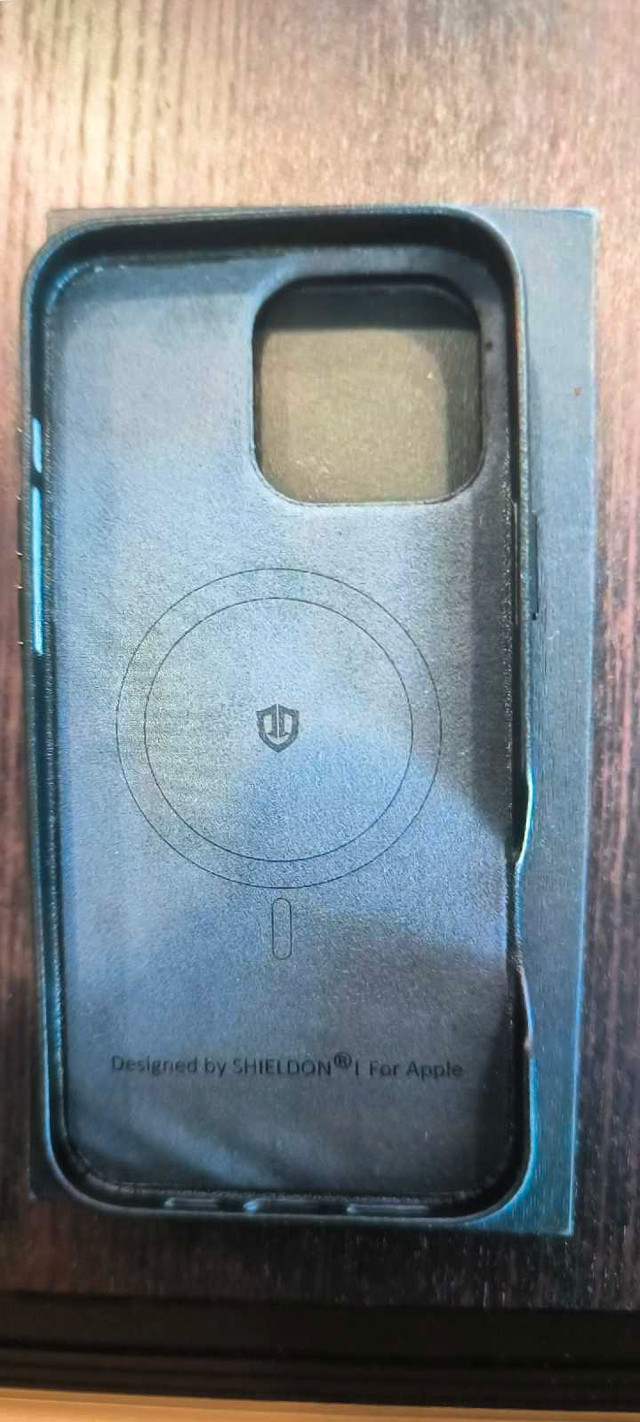 Shieldon black leather magsafe case for iPhone 16 pro max - photo 2