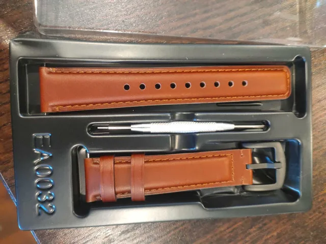 fullmosa 20mm f.g. leather watch strap dark brown thumbnail