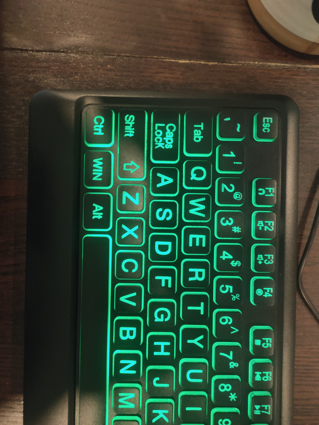 Large Print Backlit Keyboard, USB Wired Keyboard - photo 3