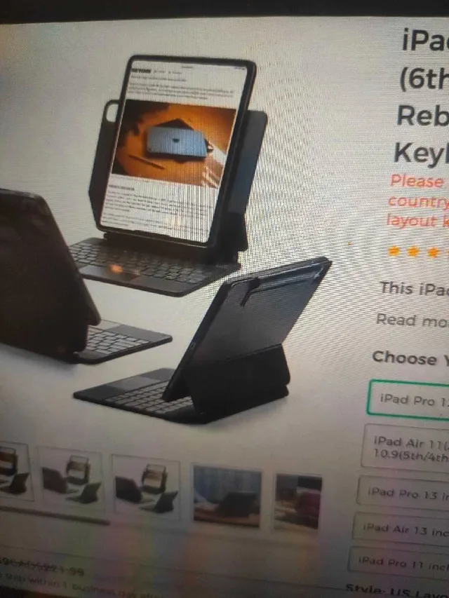 ESR rebound 360 magnetic keyboar iPad Pro12.9"(6th/5th/4th/3rd) image indicator(3)