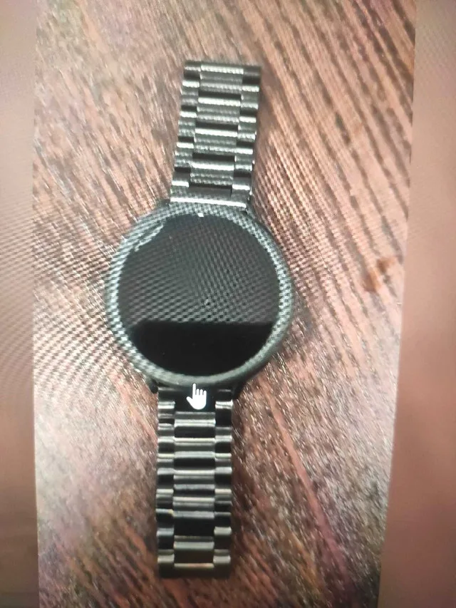 20 mm black stainless steel band for samsung galaxy watch thumbnail