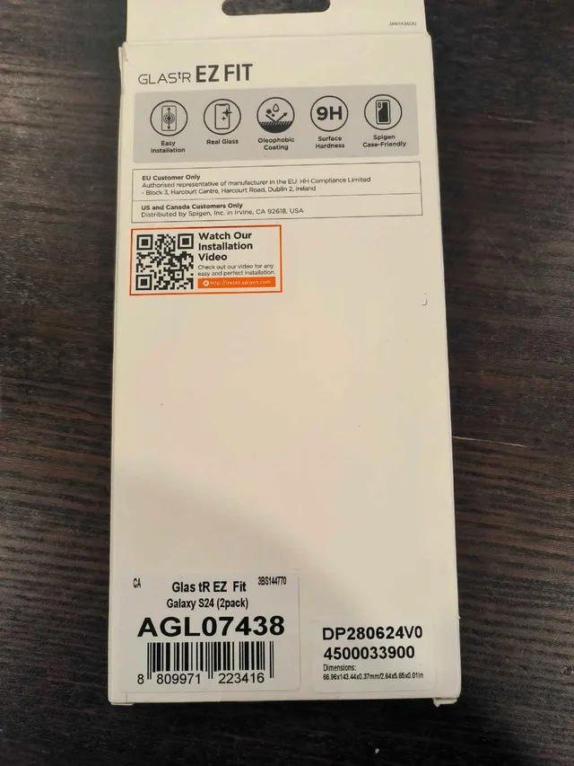 Spigen glass screen protector for Samsung s24 image indicator(2)