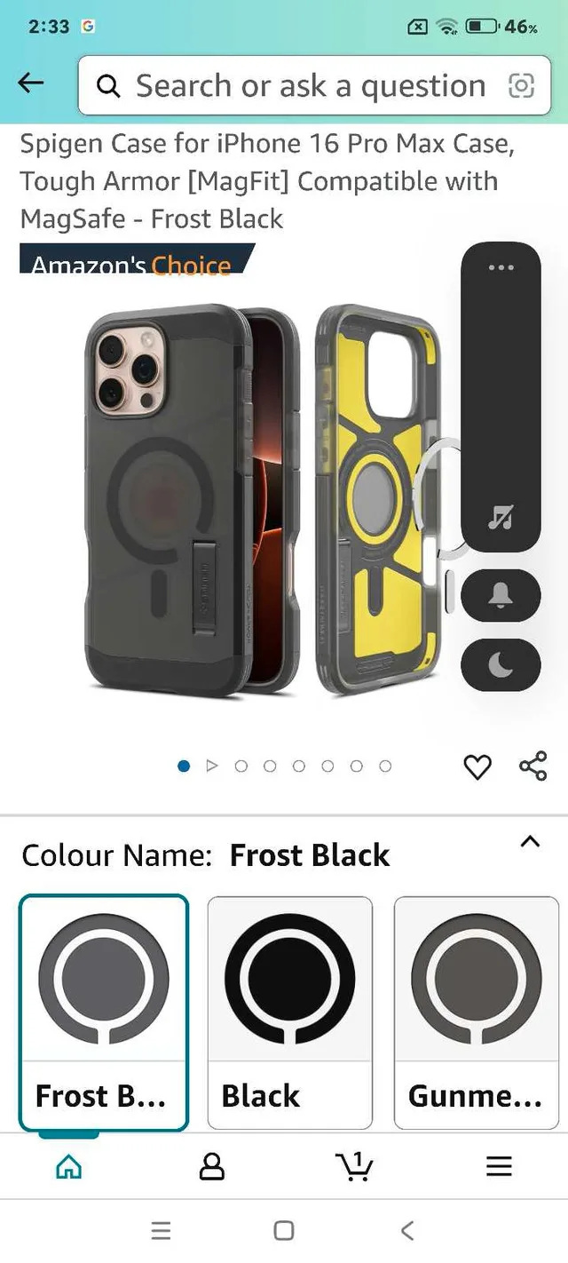 Spigen Tough Armor case for iphone 16 pro max, magsafe image indicator(3)