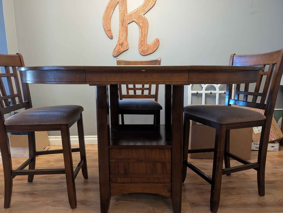 Solid Wood Bar Height Table - photo 2