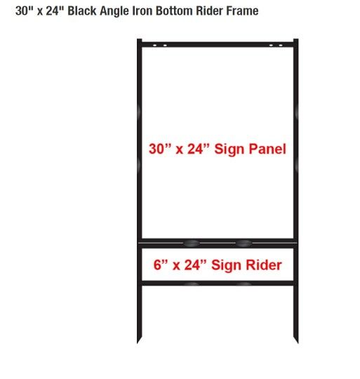 Black Iron Sign Frame