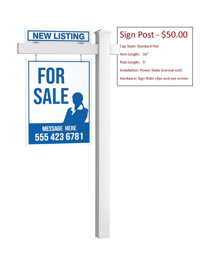 Real Estate Sign Posts