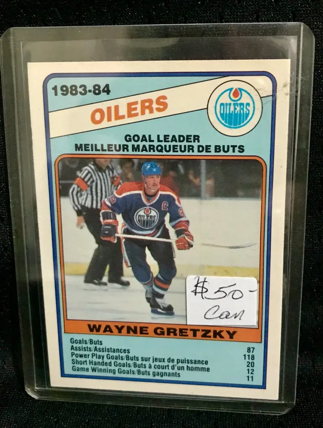 1983-84 Wayne Gretzky Edmonton Oilers Card NHL thumbnail